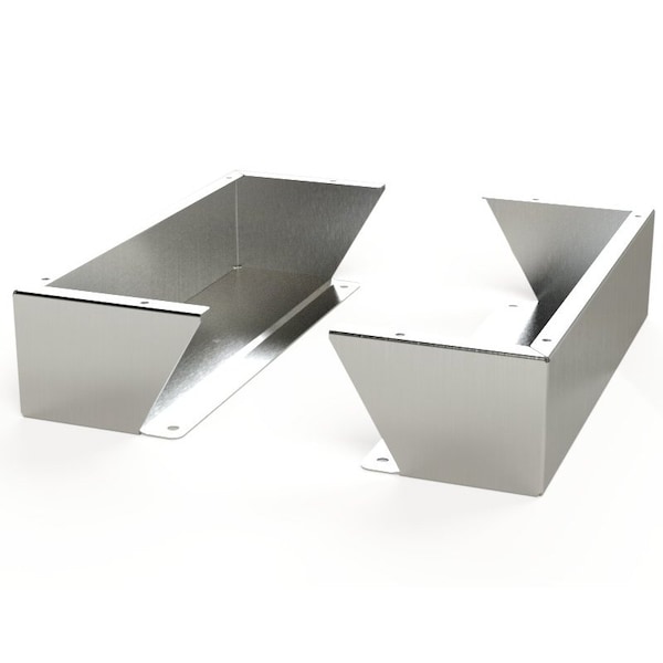 Floor Stand Kit, 6 in. H x 24 in. W x 9.12 in. L, 304 Stainless Steel, 1 PR